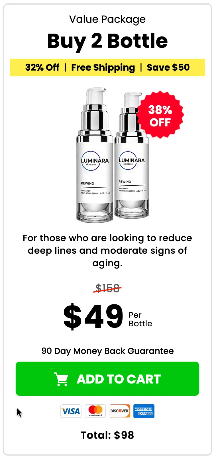 Luminara Rewind -  2 bottles – order now